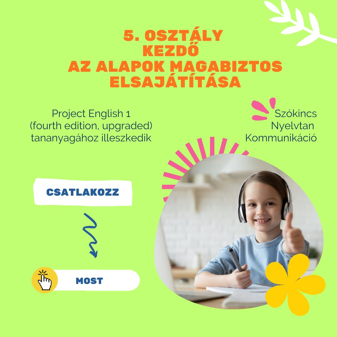 Nyolcadikra nyelvvizsga Angol I. kurzus